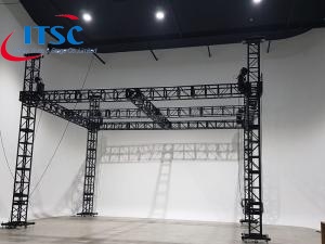 Tetto piano a traliccio per palcoscenico con illuminazione a scatola nera personalizzata da 8 m