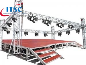 Sistema di palco mobile ad alte prestazioni in alluminio in vendita