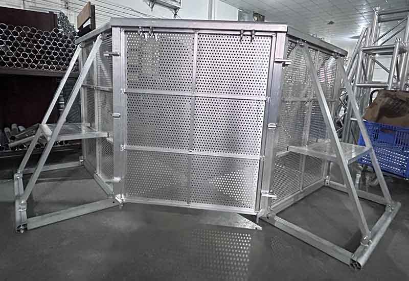 Barriera per scale in alluminio