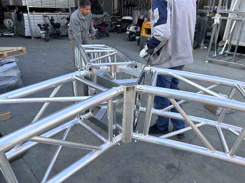 stage curved truss