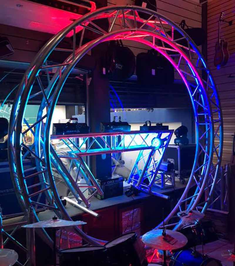 portable round DJ truss