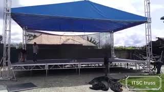 Sistema di copertura a traliccio da 6 m installato in Nigeria!