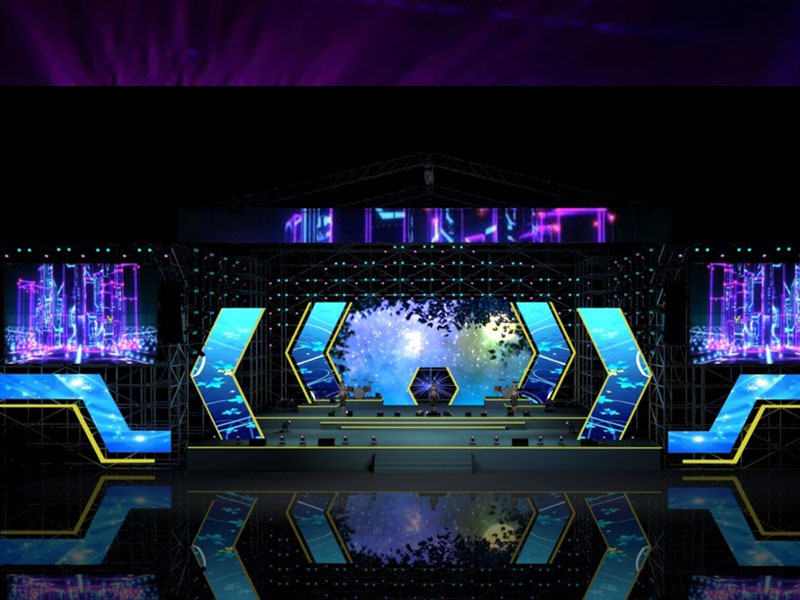 Decorazione dello sfondo del palco del concerto